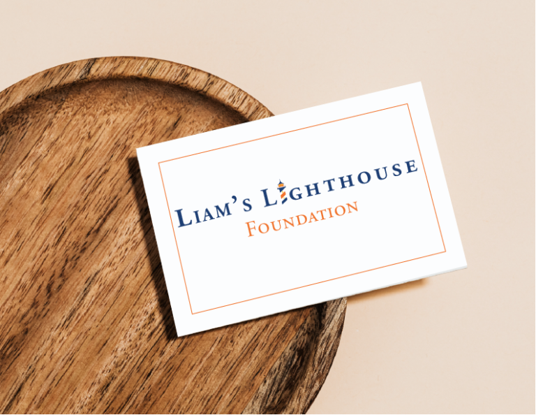 Liam's Lighthouse Business Card logo redesign